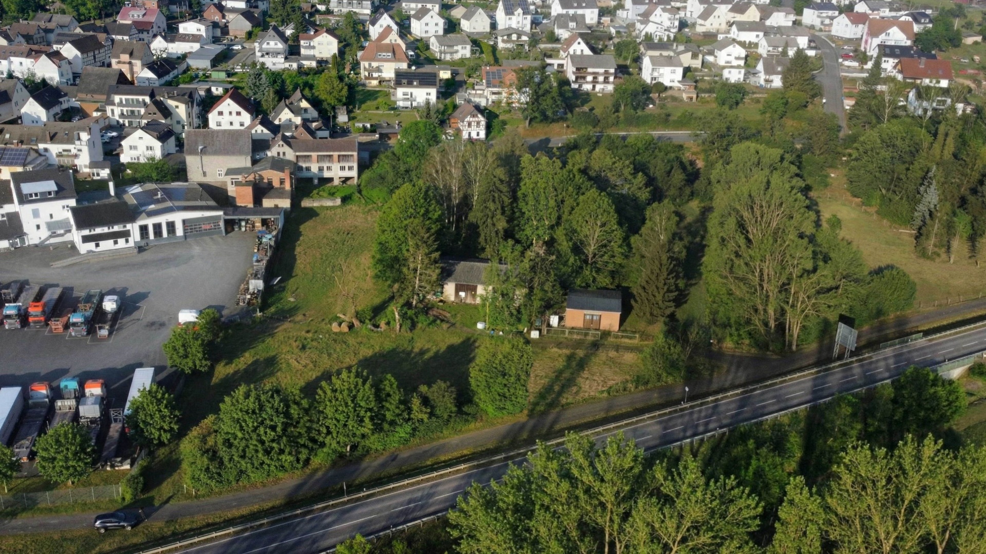 Gewerbegebiet Mainzlar vor der Visualisierung